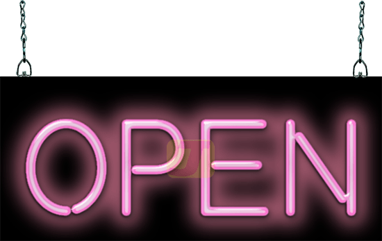 Classic Neon OPEN Pink Neon Sign