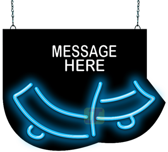 Custom Message Wedding Bells Neon Sign