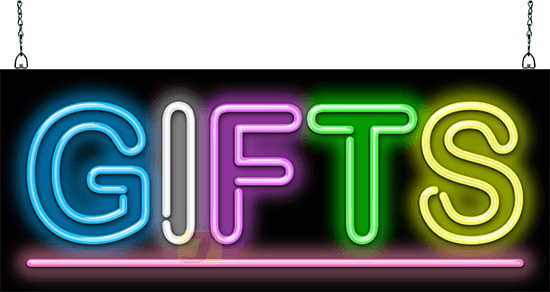 Gifts Neon Sign