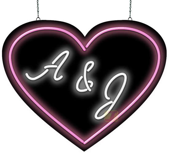Custom Initials Neon Sign