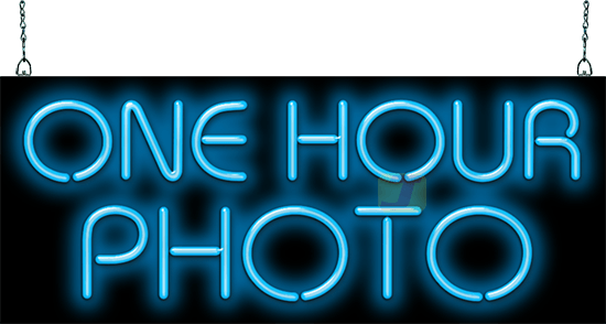 One Hour Photo Neon Sign