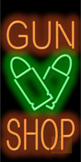 Gun Shop Neon Sign | PS-35-47 | Jantec Neon