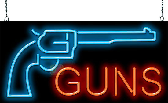 Guns Neon Sign