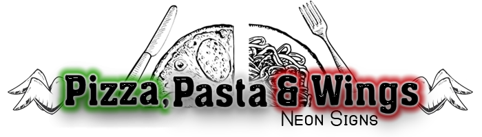Pizza, Pasta, & Wings Neon Signs