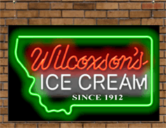 Wilcoxson's Ice Cream Since 1912 Neon Sign