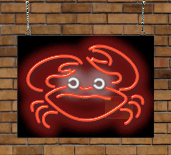 Crab Neon Sign