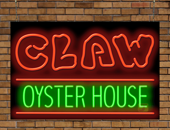 Claw Oyster House Neon Sign