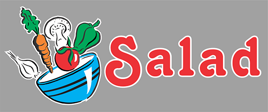 Salad Window Cling
