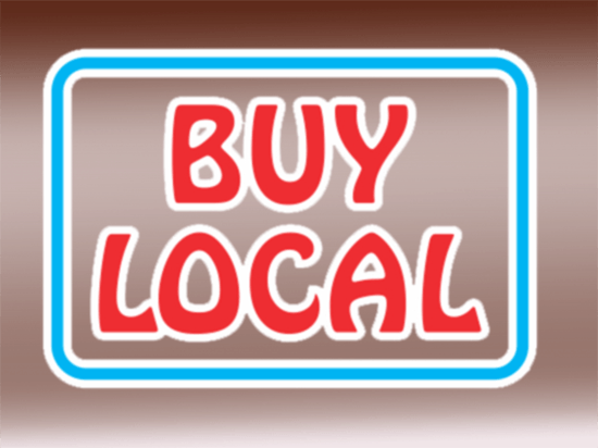 Buy Local Window Cling