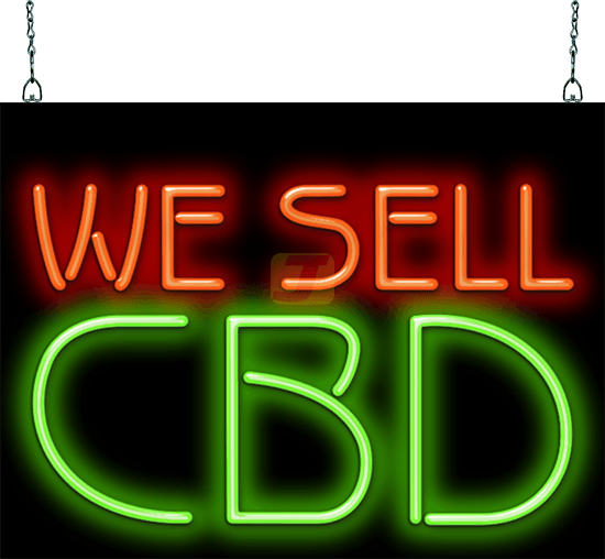 We Sell CBD Neon Sign