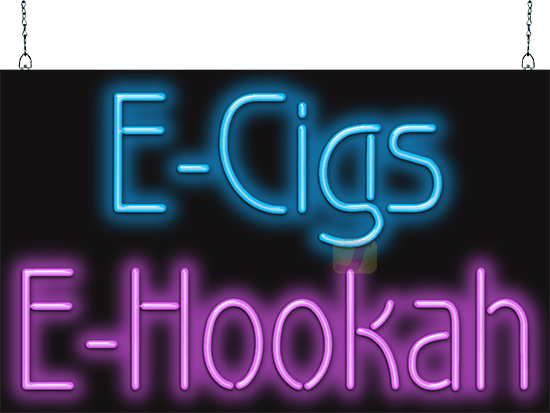 E-Cigs E-Hookah Neon Sign