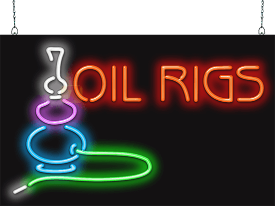 Oil Rigs Neon Sign