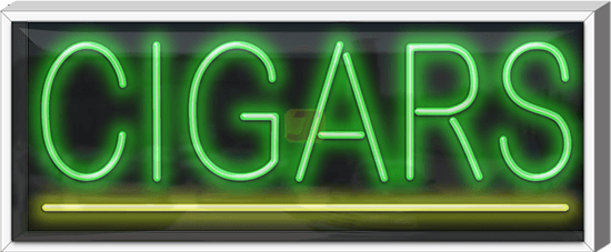 Outdoor Cigars Neon Sign