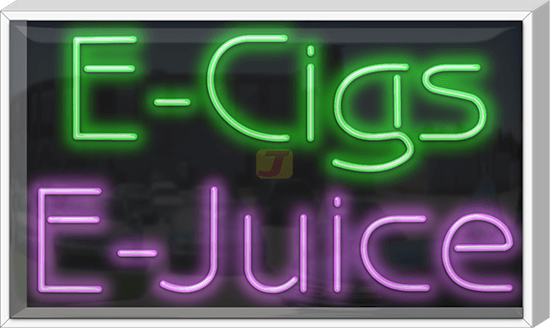 Outdoor XL E-Cigs E-Juice Neon Sign