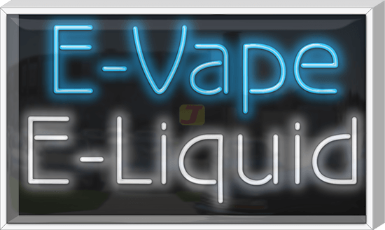 Outdoor E-Vape E-Liquid Neon Sign