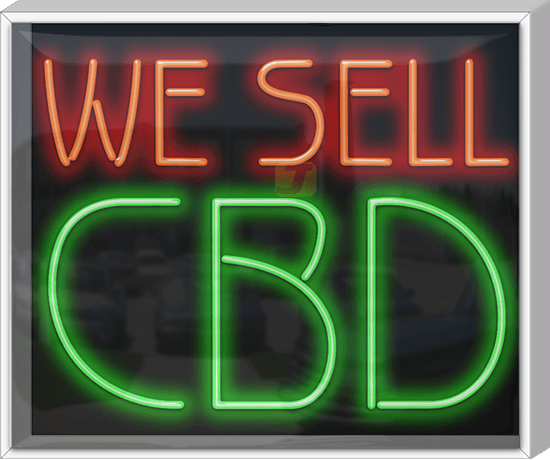 Outdoor XL We Sell CBD Neon Sign