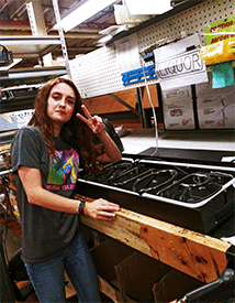 Savannah - Working hard on the assembly line