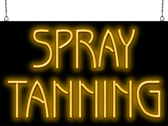 Spray Tanning Neon Sign