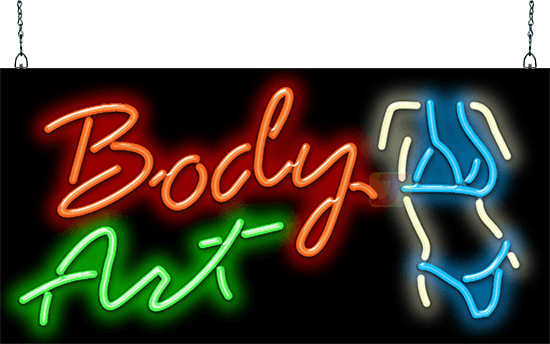 Body Art Neon Sign