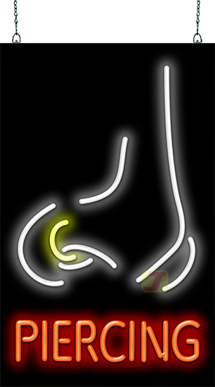 Nose Piercing Neon Sign