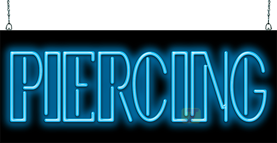 Piercing X-tra Large Neon Sign