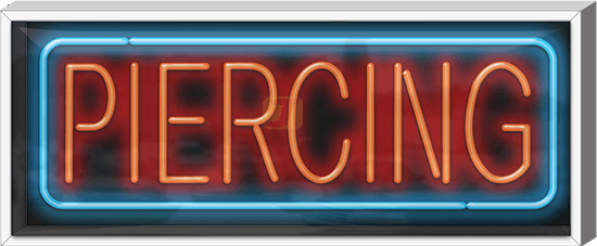 Outdoor Piercing Neon Sign