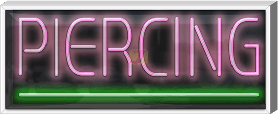 Outdoor Piercing Neon Sign