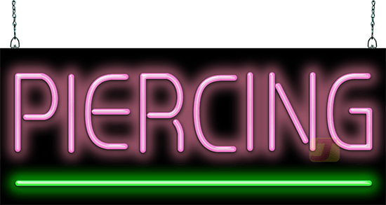 Piercing Neon Sign