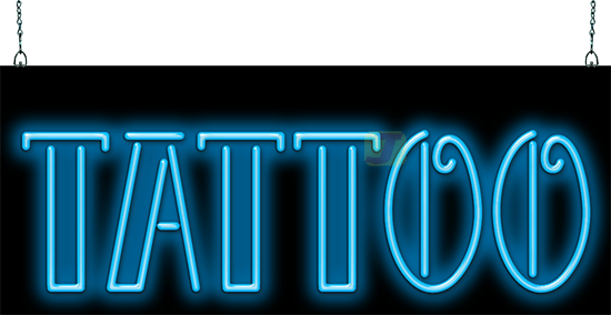 Tattoo Neon Sign Extra Large
