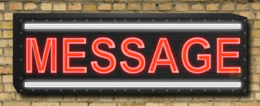 Custom Letter Vintage Style Neon Sign 11 letter Max