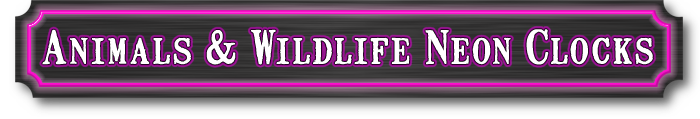 Animals & Wildlife Neon Clocks