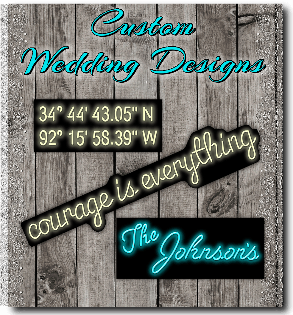 Custom Wedding Neon