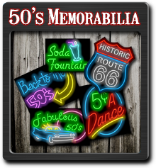 Fifty's Memorabilia Neon Signs