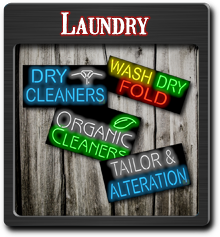 Laundry and Cleaners Neon Signs