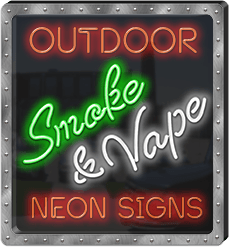 Outdoor Smoke & Vape Neon Signs