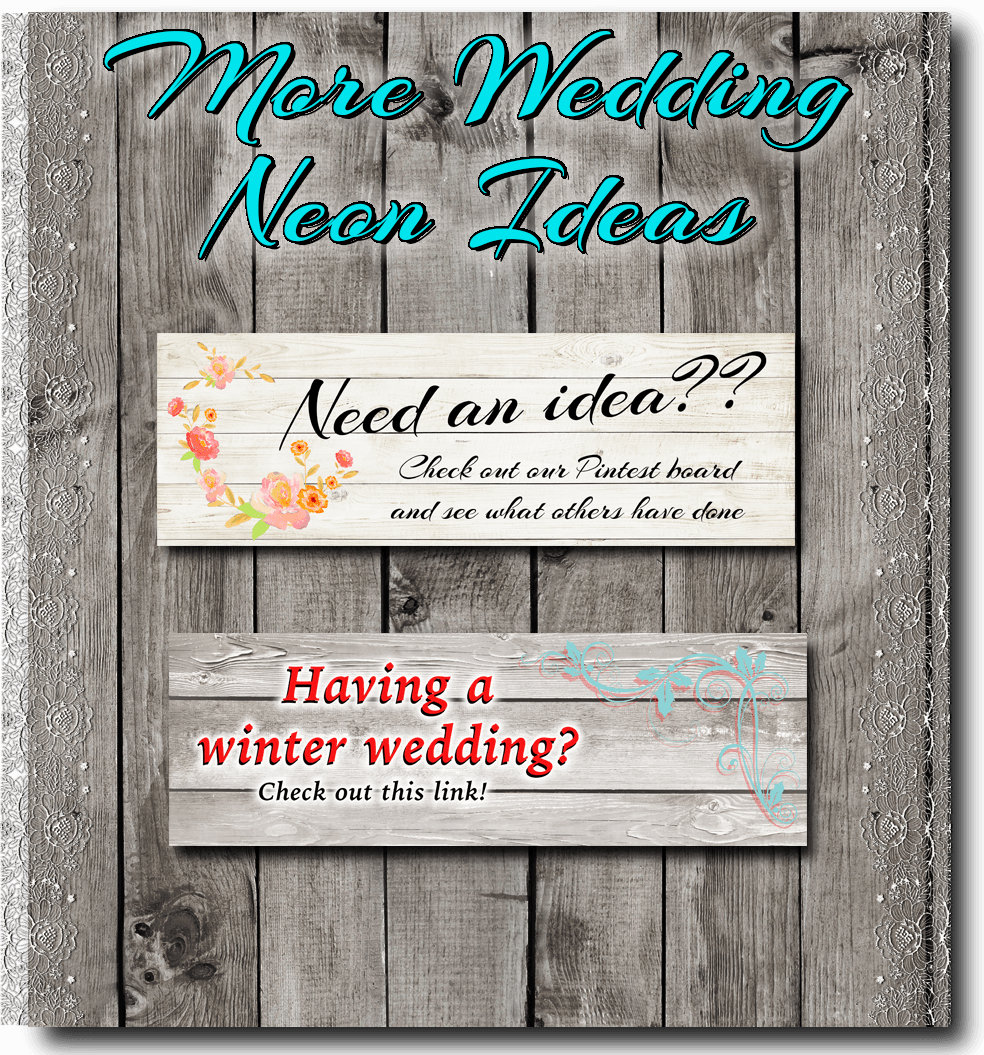 Wedding Neon Ideas
