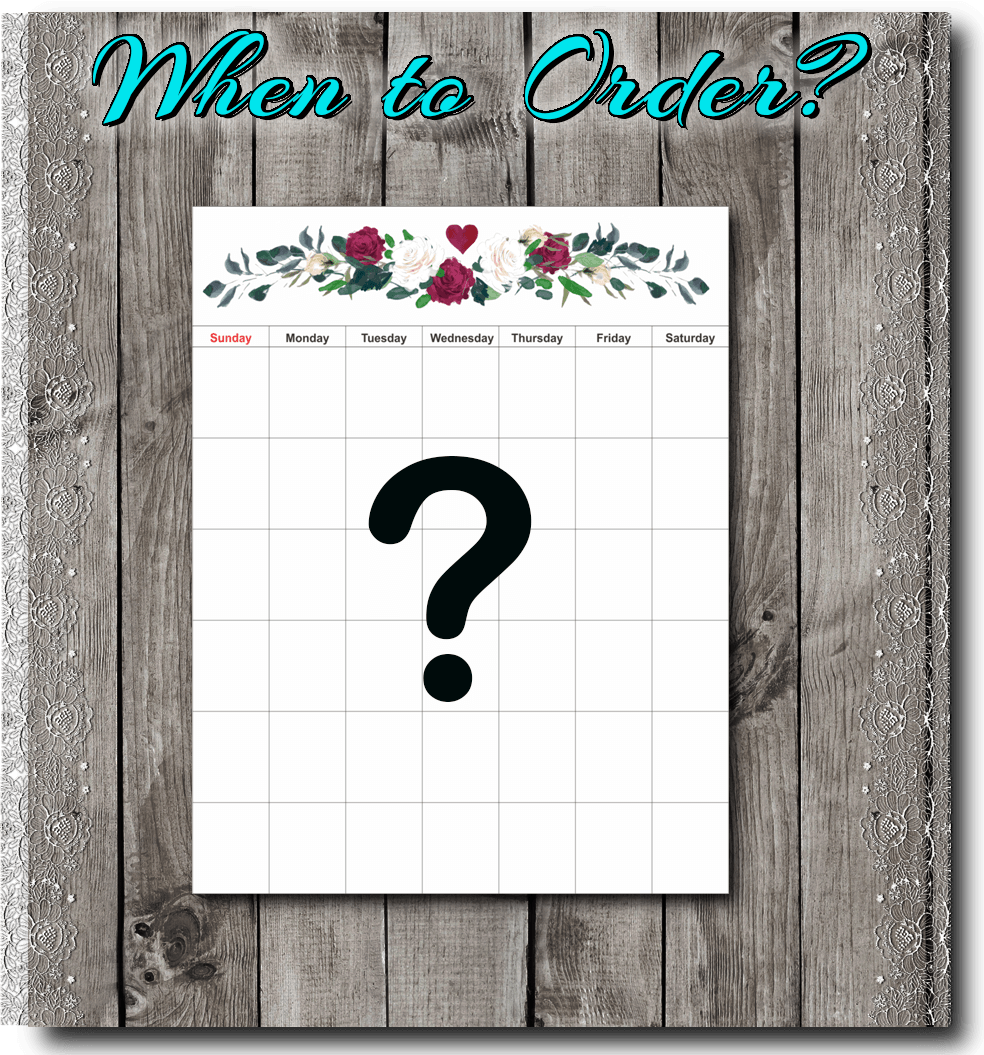 When Should You Order?