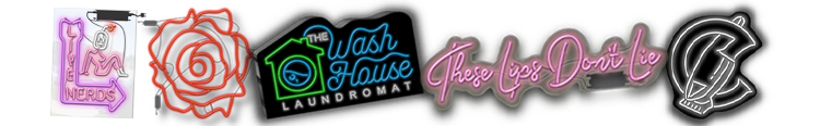 Custom Logo Neon Sign Examples