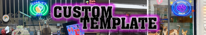 Custom Template Neon Signs