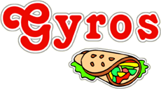 Gyros Window Cling Sign