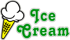 Ice Cream Window Cling Sign