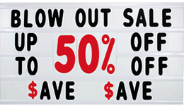 Horizontal Message Board Sign