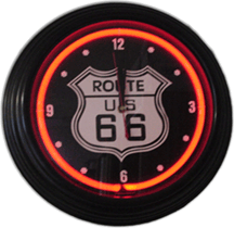Route 66 Neon Clock