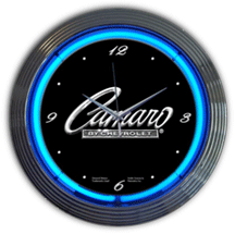 Camaro Neon Clock