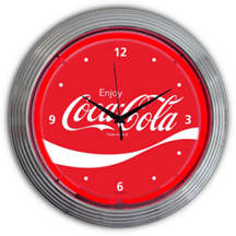 Coca-Cola Wave Neon Clock