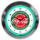 Coca-Cola Evergreen Neon Clock