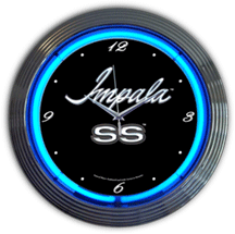 Impala SS Neon Clock