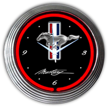 Ford Mustang Neon Clock