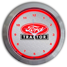 Ford Tractor Neon Clock