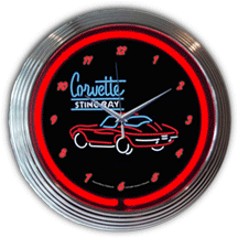 Corvette SR Neon Clock